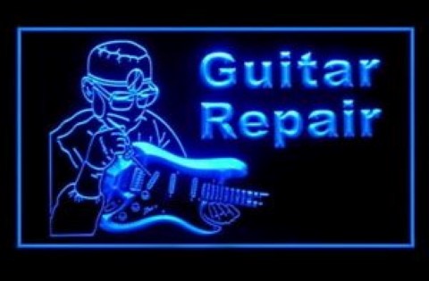 Guitar Repair Instrument Professional LED Neon Sign